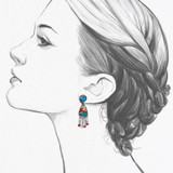 Ayala Bar Clear Coast Saltwater Taffy Earrings