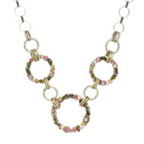 Michal Golan Pearl Blossom Open Circles Necklace