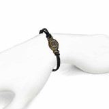 Michal Golan Small black evil eye Lether bracelet