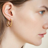 Joidart Luna Small Hoop Gold Earrings