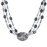 Michal Golan Blue Frost Multi-Strand Necklace