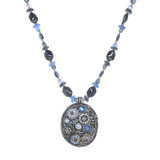 Michal Golan Blue Frost Always Late Necklace