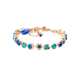 Mariana Petite Cluster and Flower Bracelet in Serenity