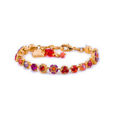 Mariana Petite Cluster and Flower Bracelet in Hibiscus