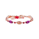 Mariana Marquise Leaf Bracelet in Hibiscus