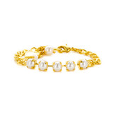 Mariana Must Have Five Stone Bracelet in Cream Pearl