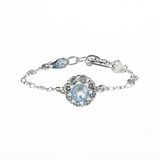 Mariana Cluster Chain Bracelet in Blue Morpho