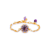 Mariana Cluster Chain Bracelet in Wildberry