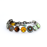 Mariana Lovable Aster and Pave Rivoli Bracelet in Forget me Not