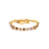 Mariana Petite Flower and Cluster Bracelet in Chai