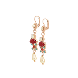 Mariana Marquise Long Dangle Leverback Earrings in Happiness