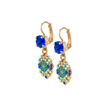 Mariana Diamond Dangle Leverback Earrings in Serenity