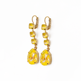 Mariana Fun Finds Round and Pear Leverback Earrings in Sun Kissed Sunshine
