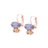 Mariana Double Marquise Leverback Earrings in Earl Grey