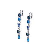 Mariana Triple Stone Butterfly Leverback Earrings in Sleepytime