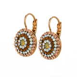 Mariana Large Pave Leverback Earrings in Peace