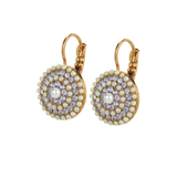Mariana Large Pave Leverback Earrings in Romance