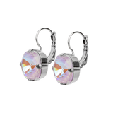 Mariana Cushion Cut Leverback Earrings in Sun Kissed Lavender