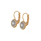 Mariana Must Have Pave Leverback Earrings in Romance