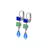 Mariana Rectangle Dangle Earrings in Serenity