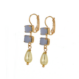 Mariana Rectangle Dangle Earrings in Romance