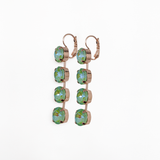 Mariana Lovable Four Stone Leverback Earrings in Sun Kissed Peridot