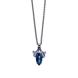 Mariana Ornate Marquise Pendant in Wildberry