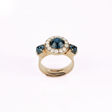 Mariana Lovable Pave Ring in Blue Morpho