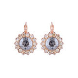 Mariana Extra Luxurious Flower Leverback Earrings in Earl Grey