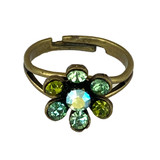 Michal Negrin Modern Chelsea Swarovski Crystal Adjustable Ring