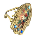 Michal Negrin Classic Angel Hamsa Adjustable Ring