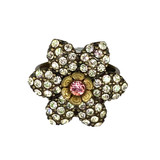 Michal Negrin Passion Fruit Swarovski Crystal Ring