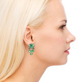 Ayala Bar Cartwheel Avocado Jam Earrings