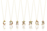 Michal Negrin Victorian Initial 24K Gold Plated Necklace