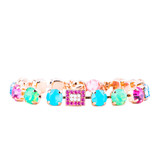 Mariana Must-Have Cluster and Pave Bracelet in Rainbow Sherbet - Preorder