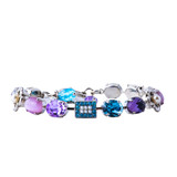 Mariana Oval and Square Cluster Bracelet in Blue Moon - Preorder