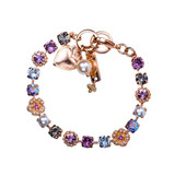 Mariana Petite Flower and Cluster Bracelet in Cake Batter - Preorder