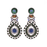 Ayala Bar Moss Rock Half Moon Earrings