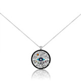 Universe and All Seeing Evil Eye Pendant