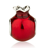 Red Enamel Symbolic Pomegranate Shaped Charm