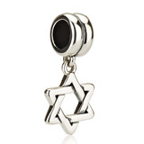 nverted Triangles Silver Charm Made of Beads