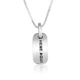 Silver Here I Am Pendant