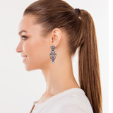 Hyacinth Lavender Latte Earrings