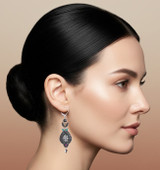 Ayala Bar Obsidian Midnight Earrings