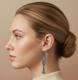 Ayala Bar Blue Domes Deepwater Shine Earrings