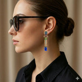 Spice Route Gold and Cardamom Earrings