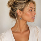 Ayala Bar Drops of Gold Gold Dust Hoop Earrings