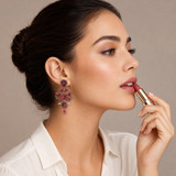 Ayala Bar Mulled Wine Velvet Vintage Earrings