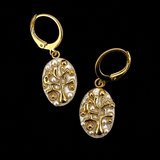 Michal Golan Luster & Light Pearl Oval Earrings