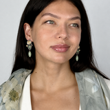Michal Golan Moss Garden Riverstone Shield Earrings
